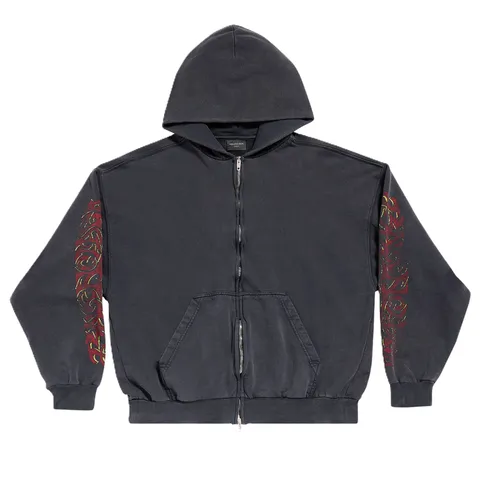 Balenciaga Off Shore Zip-Up Hoodie