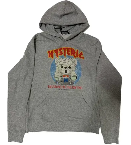 Hysteric Glamour "Headache Medicine" Bear Hoodie