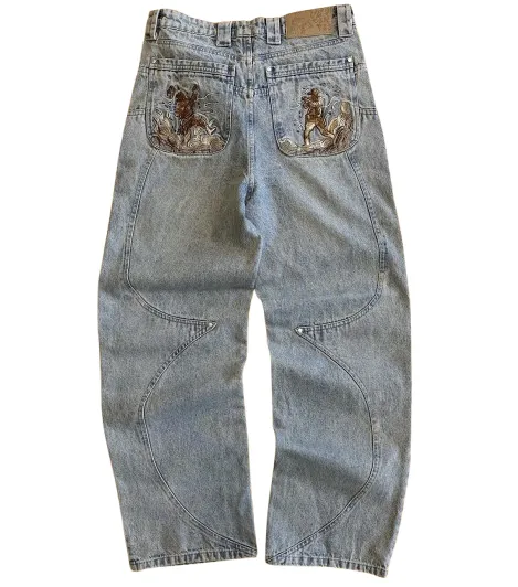 Vescartes Wild West Baggy Jeans