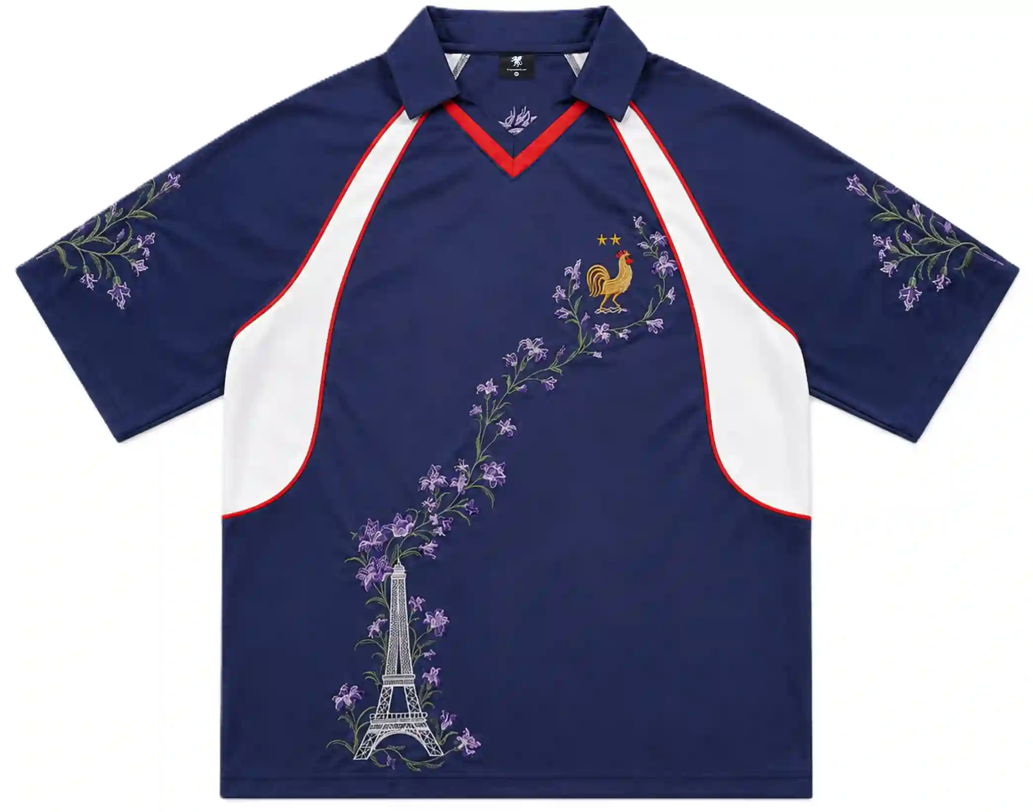 DragonUnion Night Garden Heavy Embroidery Satin Jersey